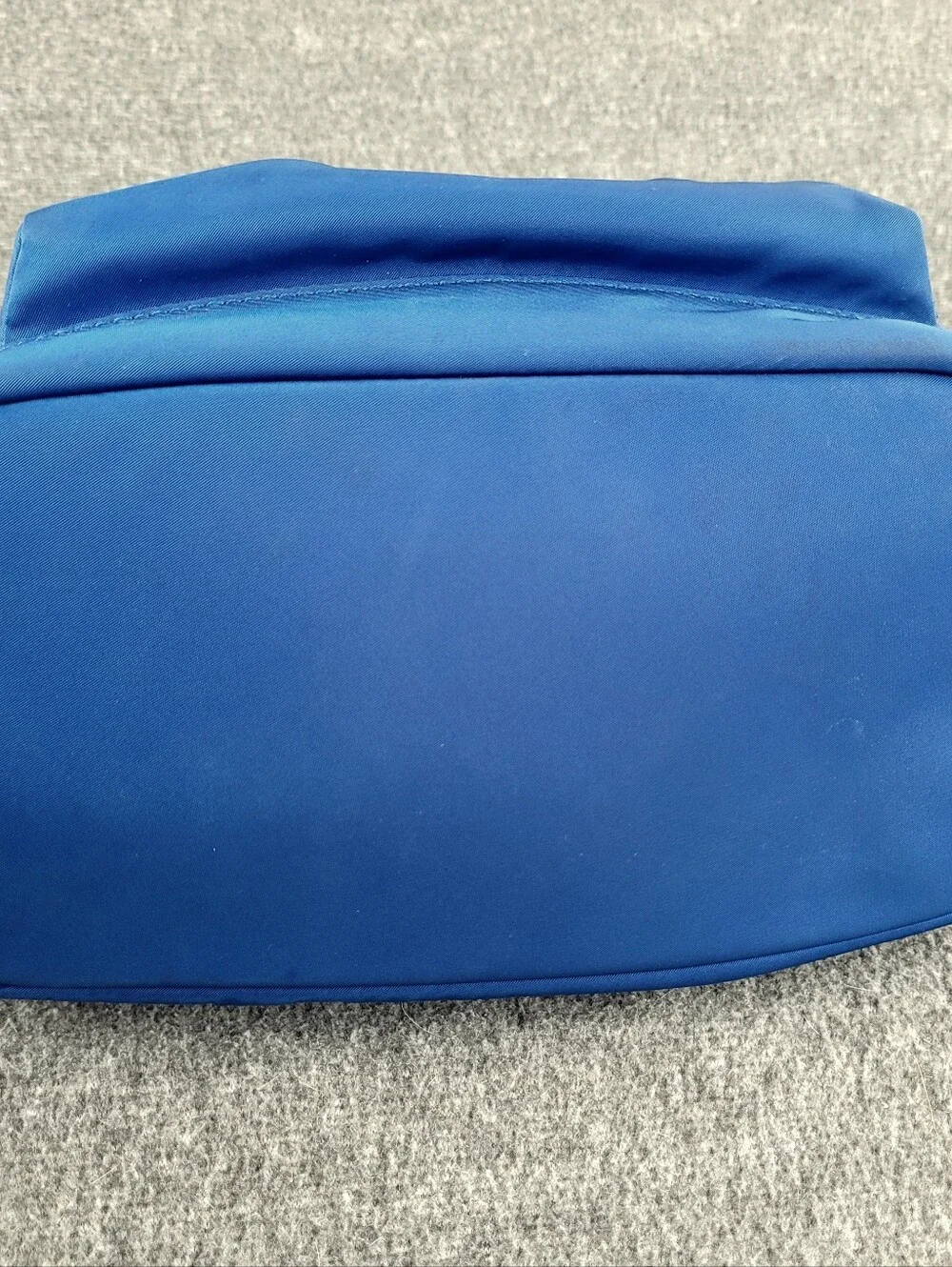 Michael Kors Jet Set Electric Blue Nylon Backpack with Tan Faux Leather Straps
